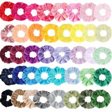 Set of 20-40 Lady Velvet Hair Scrunchies Elastic Scrunchy Bobble Ponytail Holder